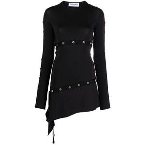 The Attico Asymmetrical Black Mini Dress - NWT